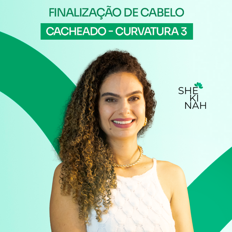 Curso de Finalizações de Cabelos Cacheados - Curvatura 3
