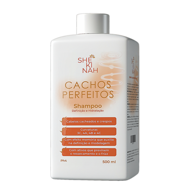 Shampoo Cachos Perfeitos - Cabelos cacheados e crespos - Shekinah®