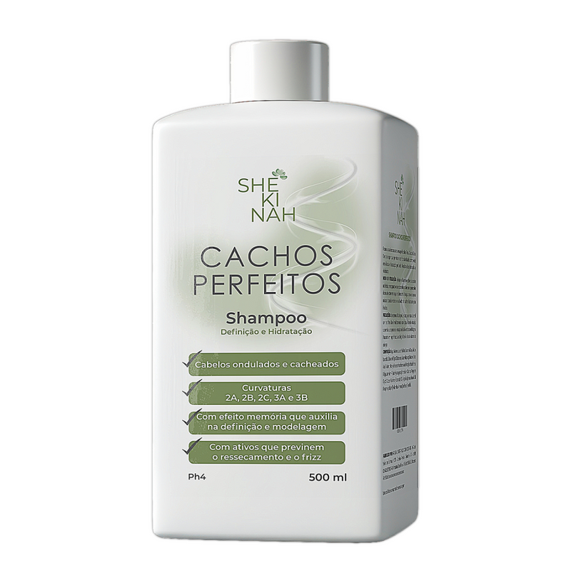 Shampoo Cachos Perfeitos - Cabelos ondulados - Shekinah®