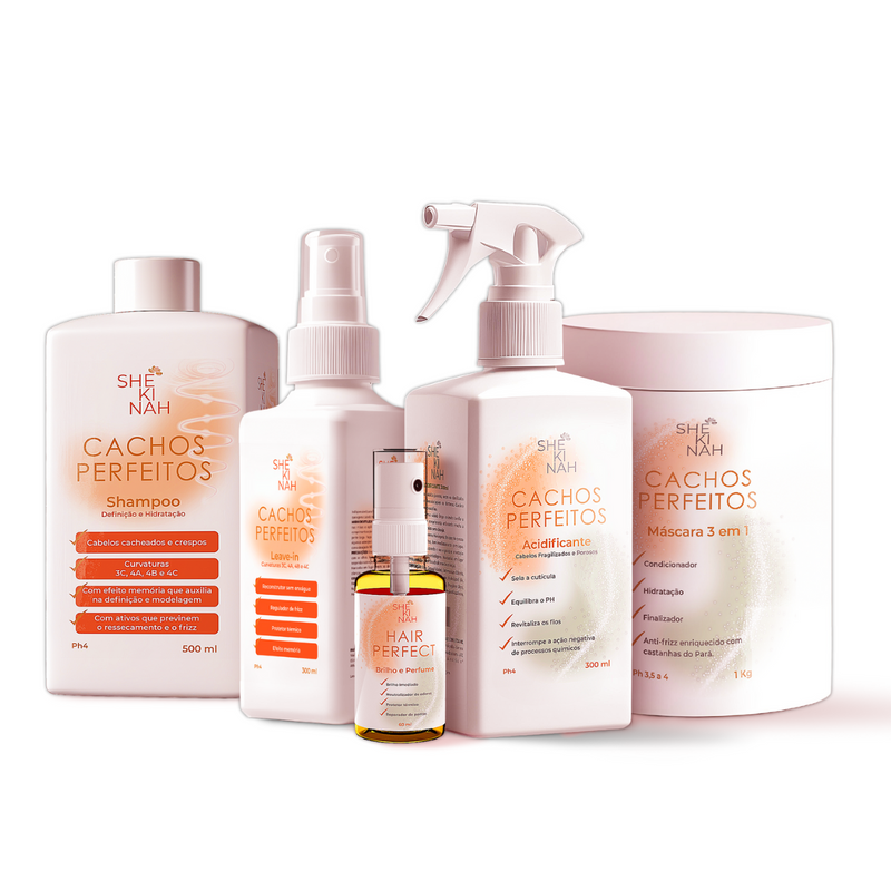 Kit Cachos Perfeitos - Cabelos Cacheados e Crespos - Shekinah®